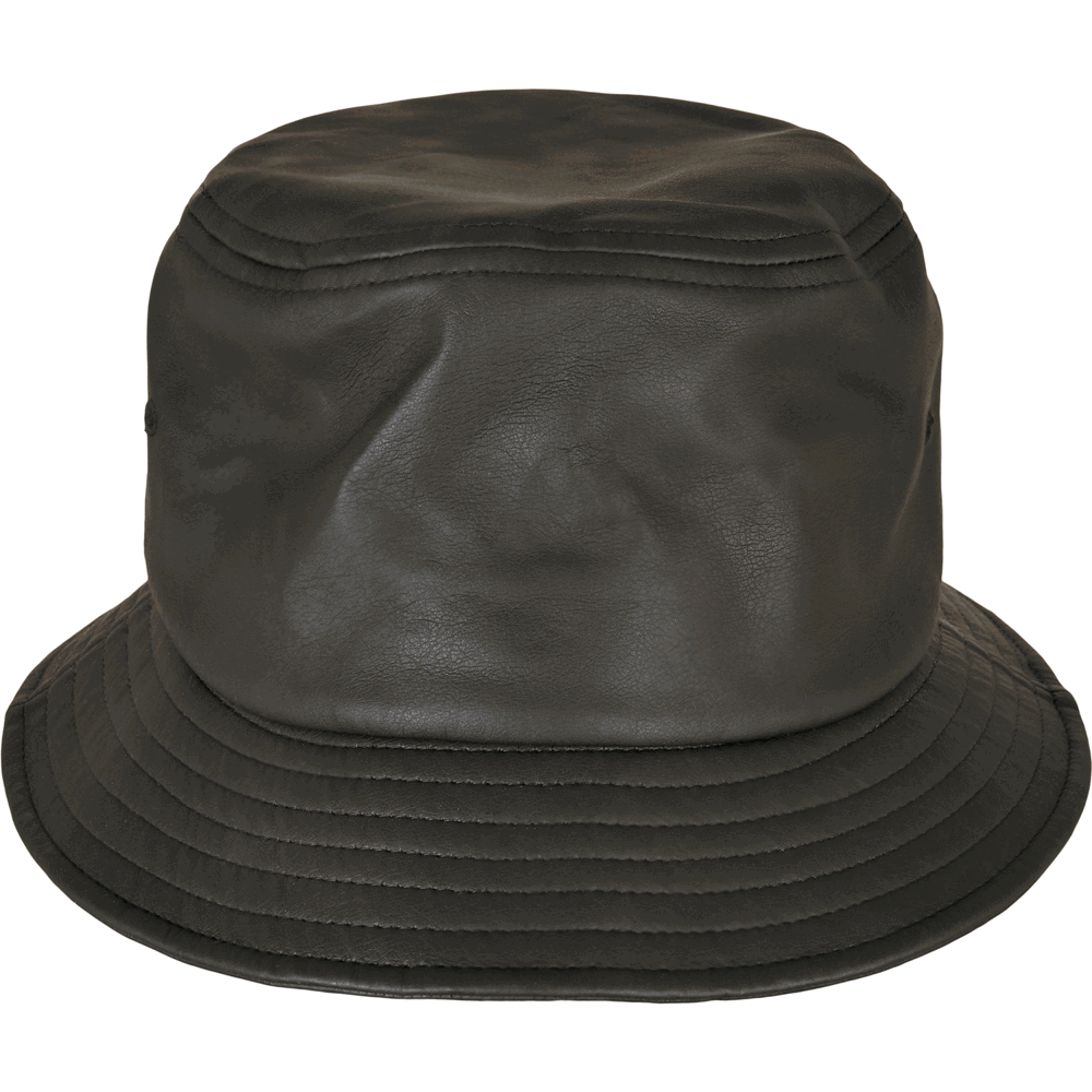 FX5003IL007-Imitation Leather Bucket Hat