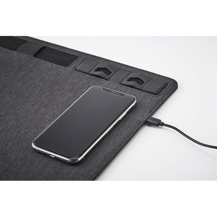 SUPERPAD - RPET Mousepad 15W Ladesgerät