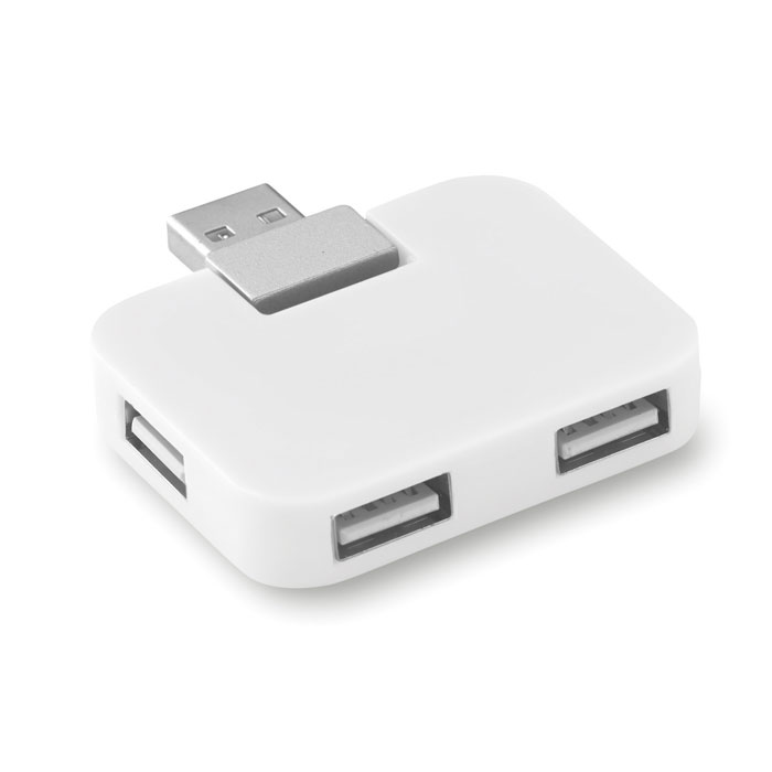 SQUARE - 4 Port USB Hub - Weiß