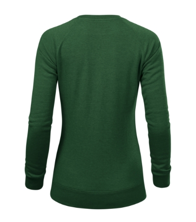 Sweatshirt Damen Merger flaschengrün meliert