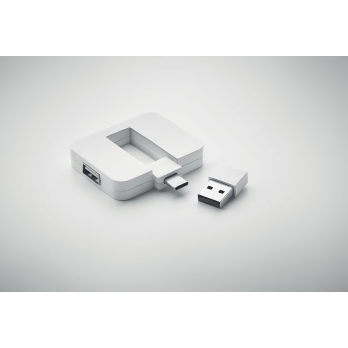 SQUARE-C - 4 Port USB Hub