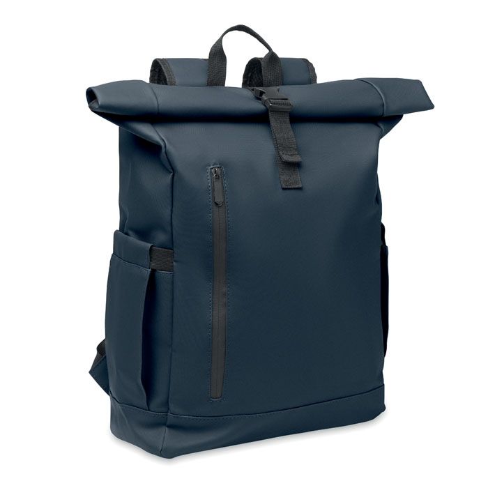BANGKOK ROLL - Rolltop-Rucksack 600D RPET - Blau