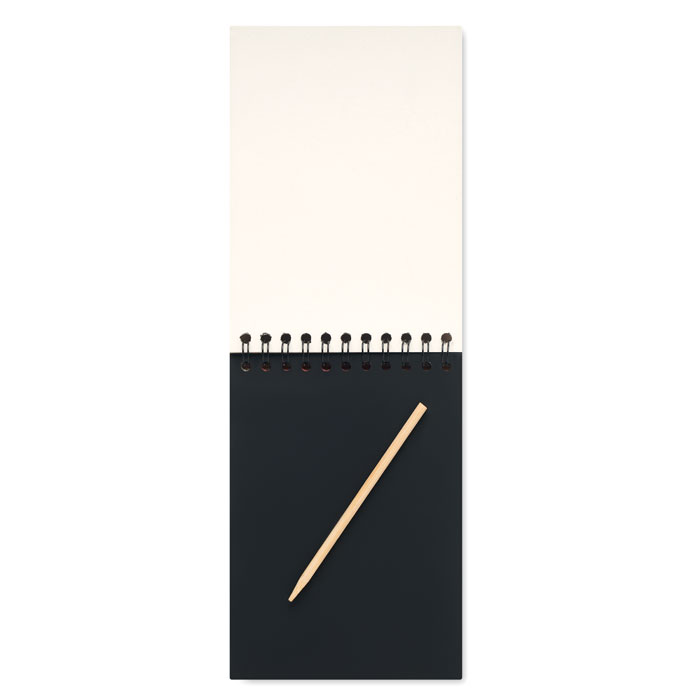 BLACK - Notizbuch mit Kratzpapier