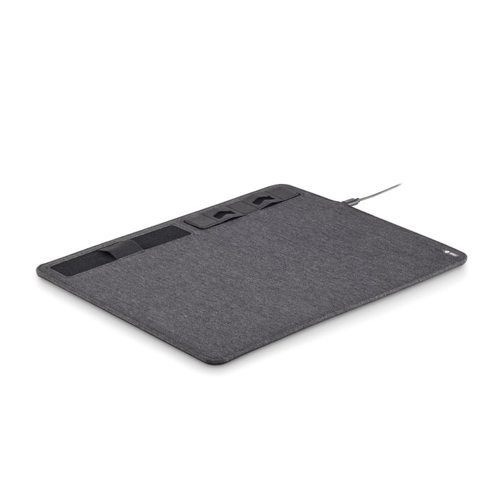 SUPERPAD - RPET Mousepad 15W Ladesgerät